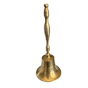 Vintage Teacher Delicate Tall Brass Bell